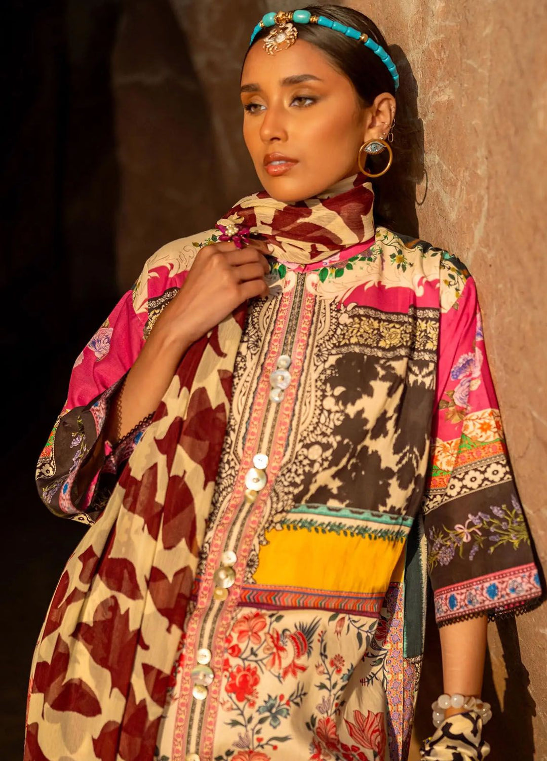 Mahay by Sana Safinaz Printed Lawn Suits Unstitched 2 Piece SS24MH 27A - Spring Summer Collection