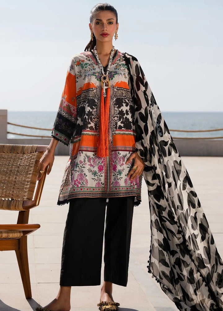 Mahay by Sana Safinaz Printed Lawn Suits Unstitched 2 Piece SS24MH 27B - Spring Summer Collection