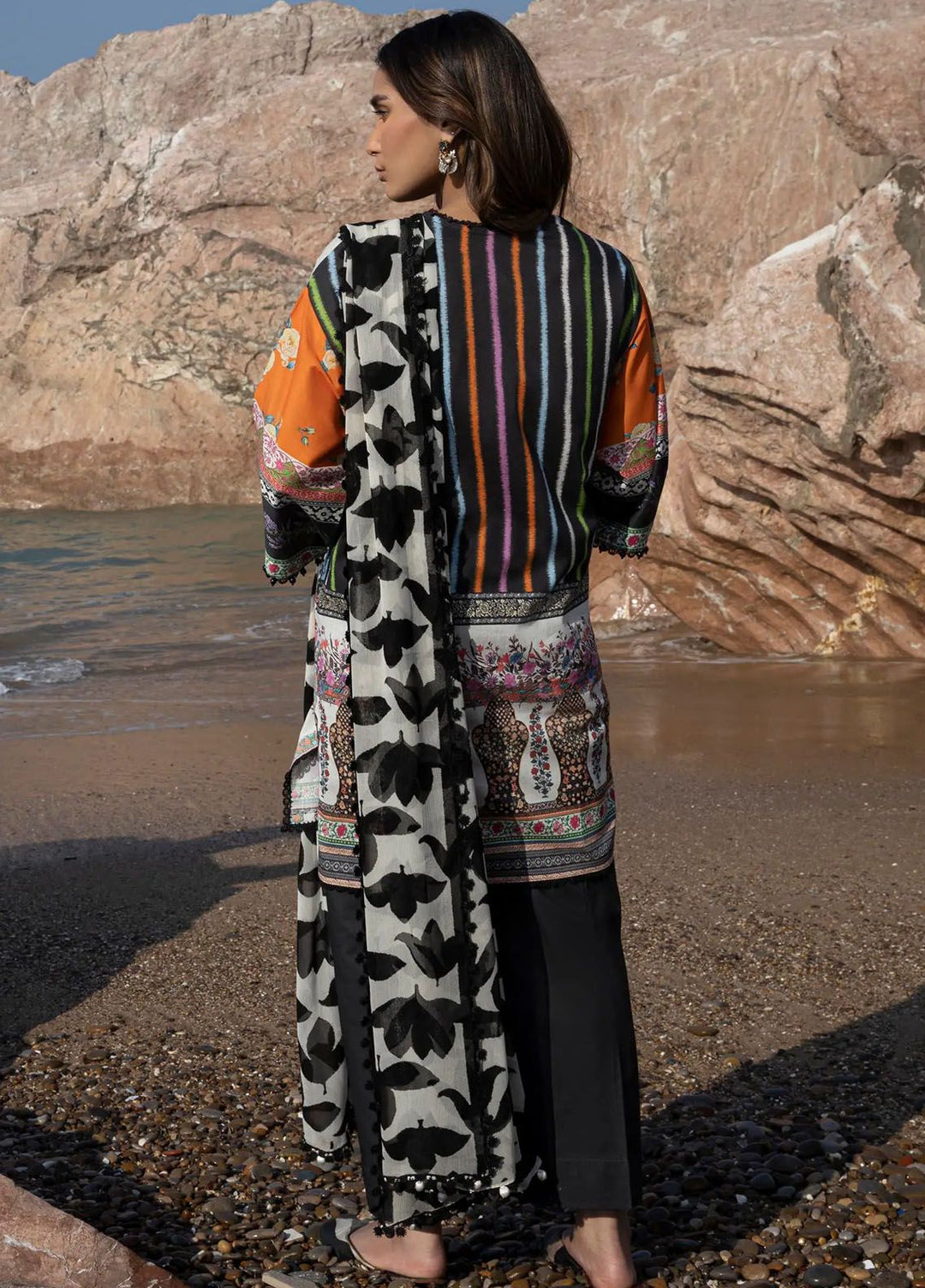 Mahay by Sana Safinaz Printed Lawn Suits Unstitched 2 Piece SS24MH 27B - Spring Summer Collection