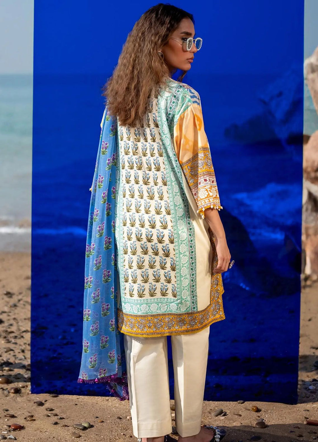 Mahay by Sana Safinaz Printed Lawn Suits Unstitched 2 Piece SS24MH 3A - Spring Summer Collection