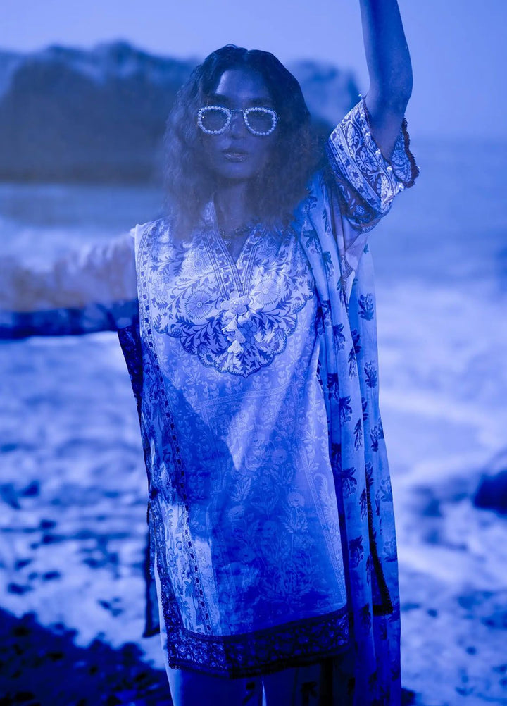 Mahay by Sana Safinaz Printed Lawn Suits Unstitched 2 Piece SS24MH 3A - Spring Summer Collection