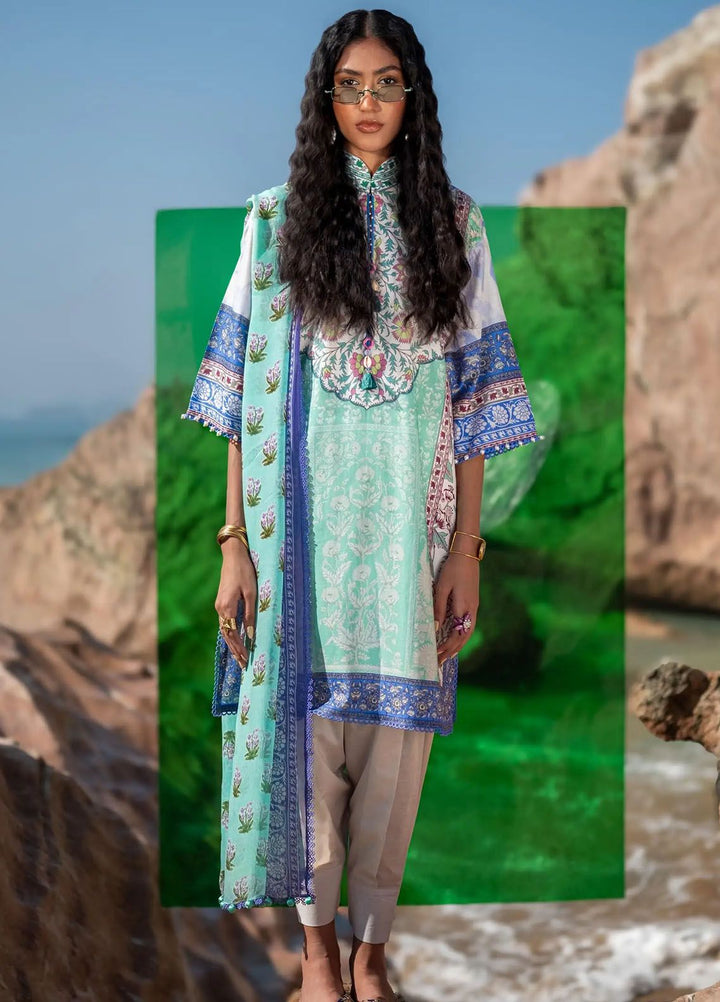 Mahay by Sana Safinaz Printed Lawn Suits Unstitched 2 Piece SS24MH 3B - Spring Summer Collection