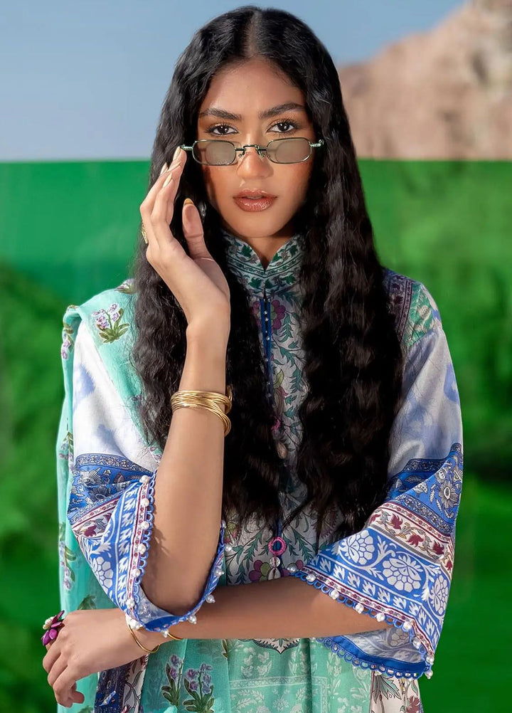 Mahay by Sana Safinaz Printed Lawn Suits Unstitched 2 Piece SS24MH 3B - Spring Summer Collection