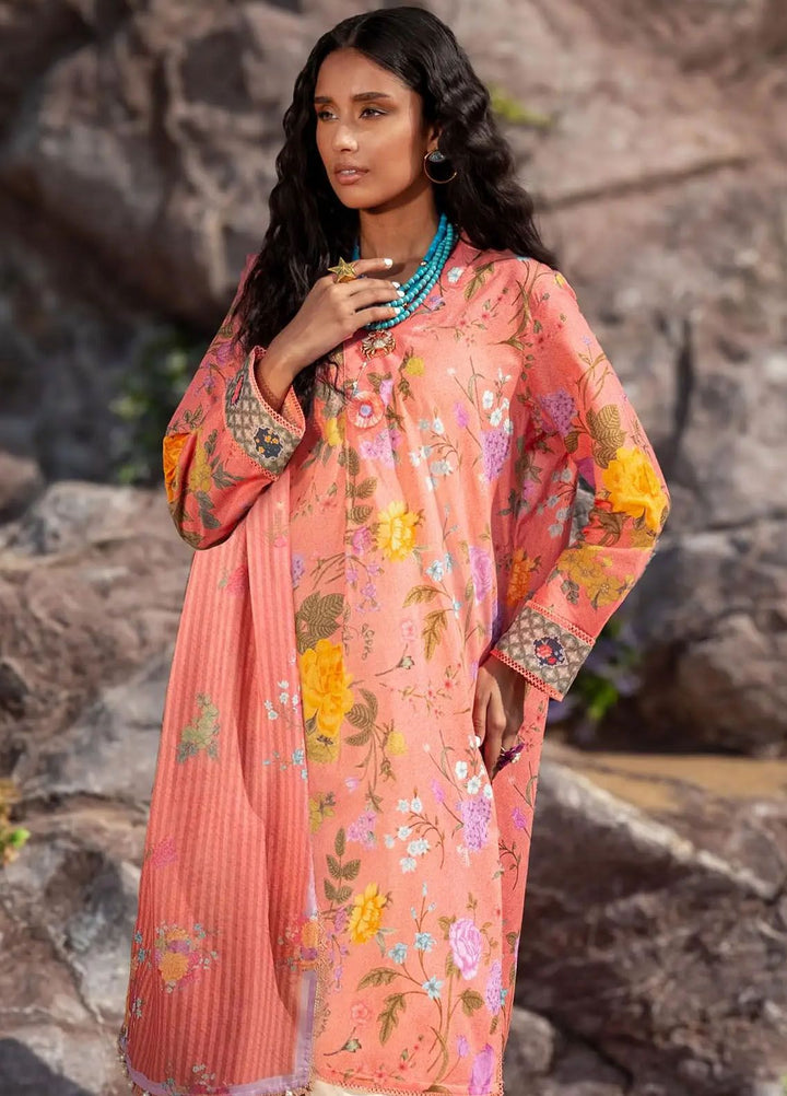 Mahay by Sana Safinaz Printed Lawn Suits Unstitched 2 Piece SS24MH 7A - Spring Summer Collection