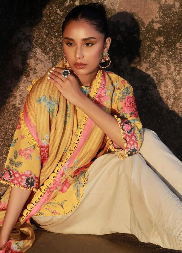 Mahay by Sana Safinaz Printed Lawn Suits Unstitched 2 Piece SS24MH 7B - Spring Summer Collection