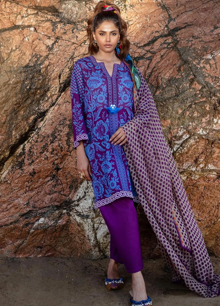 Mahay by Sana Safinaz Printed Lawn Suits Unstitched 3 Piece SS24MH 10B - Spring Summer Collection