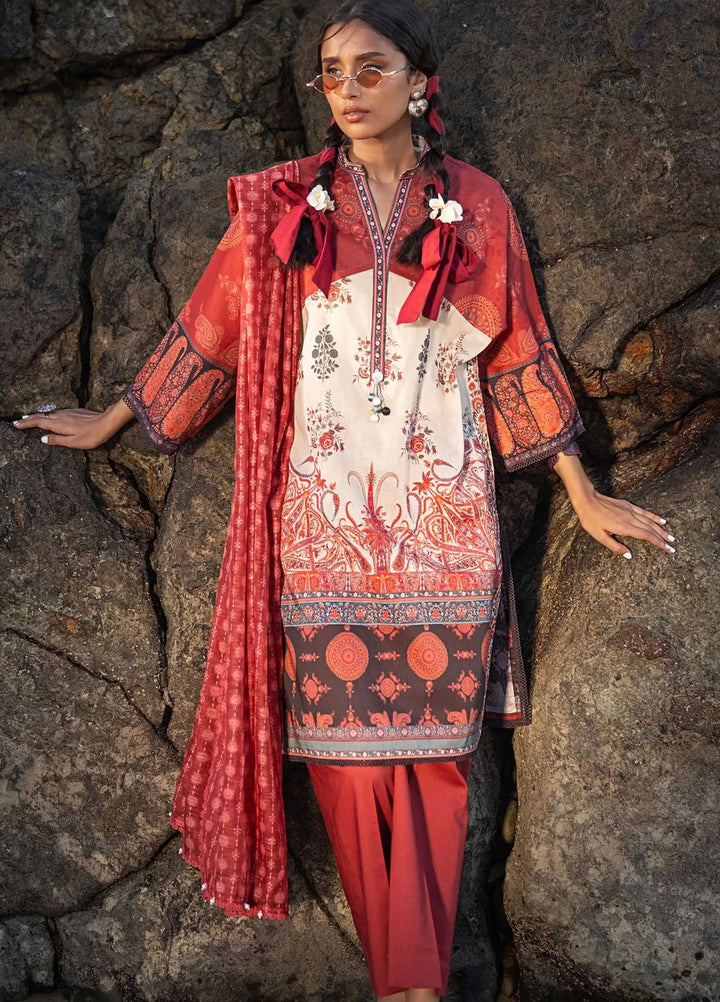Mahay by Sana Safinaz Printed Lawn Suits Unstitched 3 Piece SS24MH 21A - Spring Summer Collection