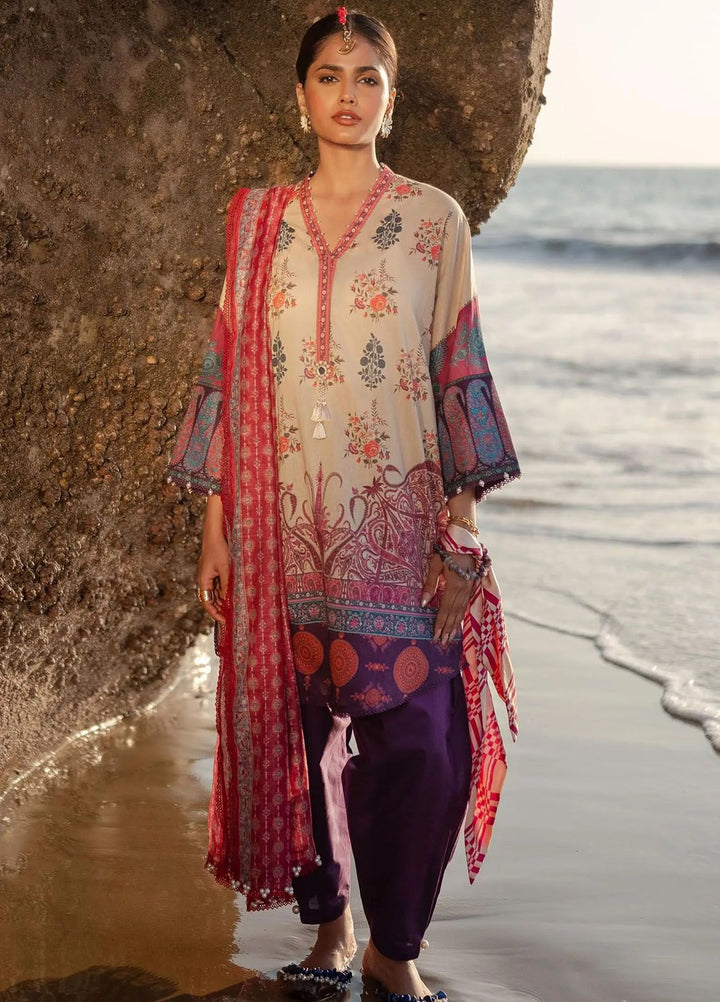 Mahay by Sana Safinaz Printed Lawn Suits Unstitched 3 Piece SS24MH 21B - Spring Summer Collection