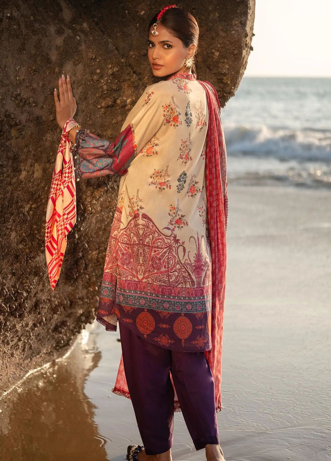 Mahay by Sana Safinaz Printed Lawn Suits Unstitched 3 Piece SS24MH 21B - Spring Summer Collection