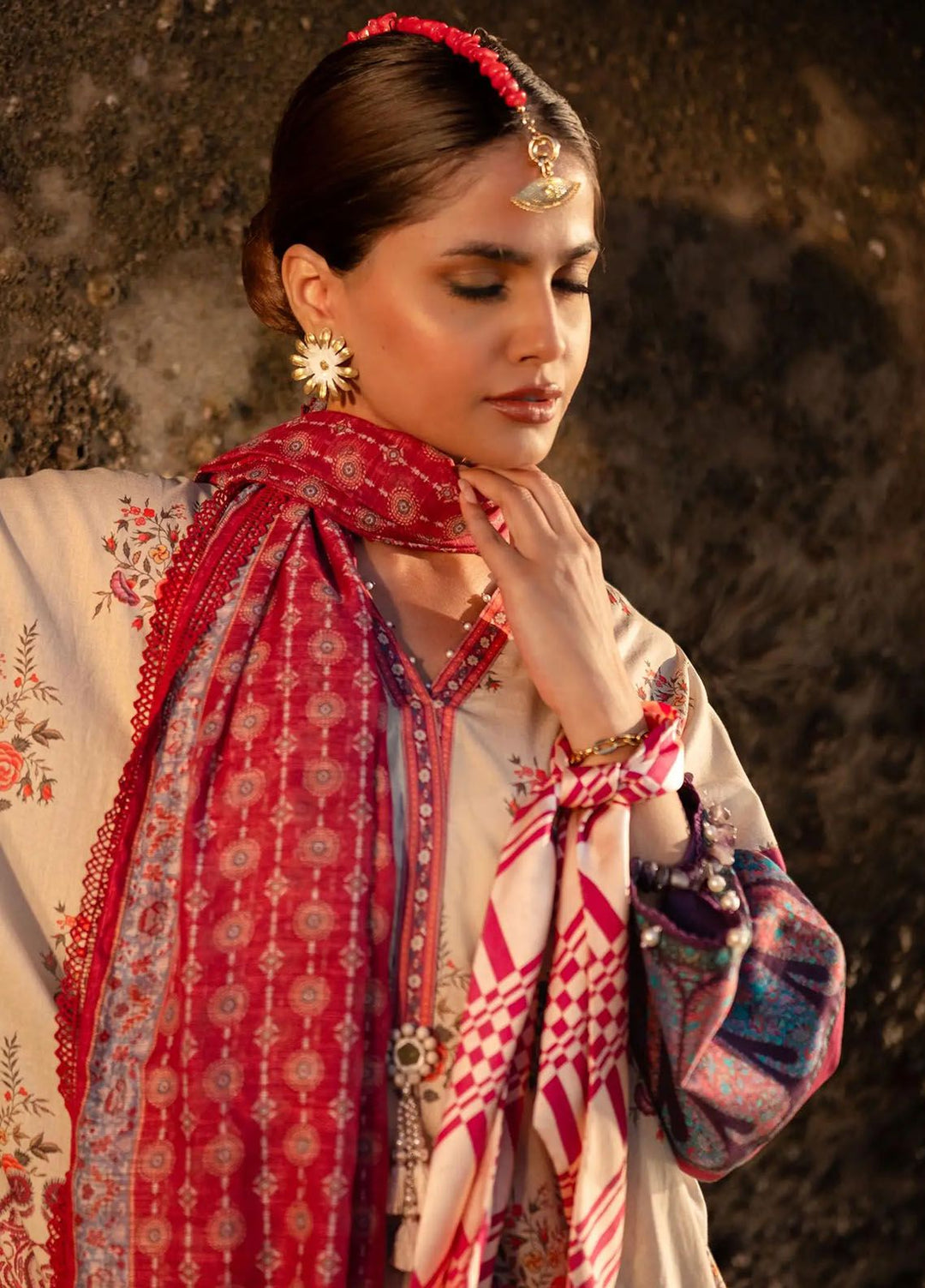 Mahay by Sana Safinaz Printed Lawn Suits Unstitched 3 Piece SS24MH 21B - Spring Summer Collection