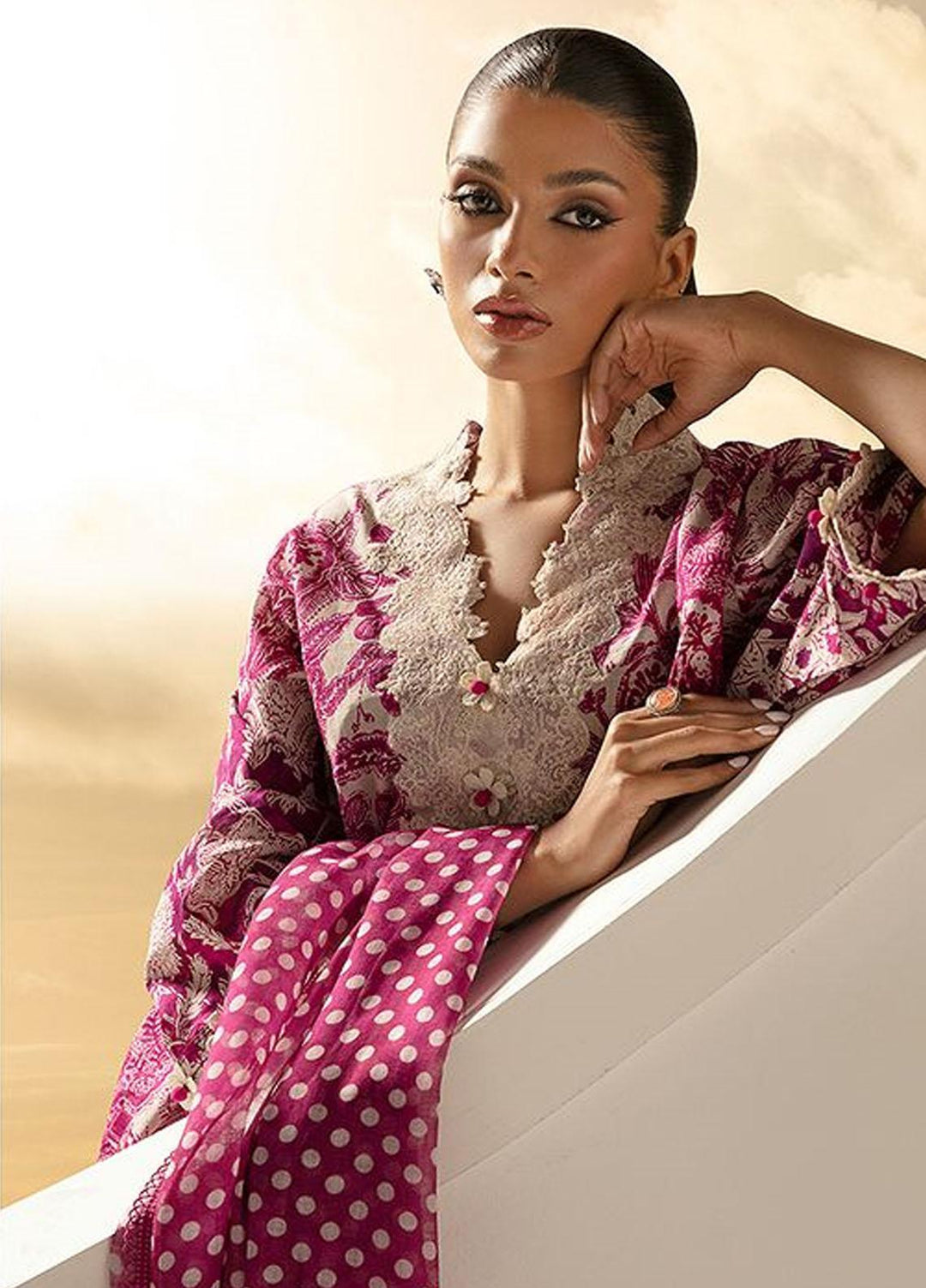 MAHAY by Sana Safinaz Embroidered Lawn Suits Unstitched 2 Piece SS23MH D-11A - Summer Collection