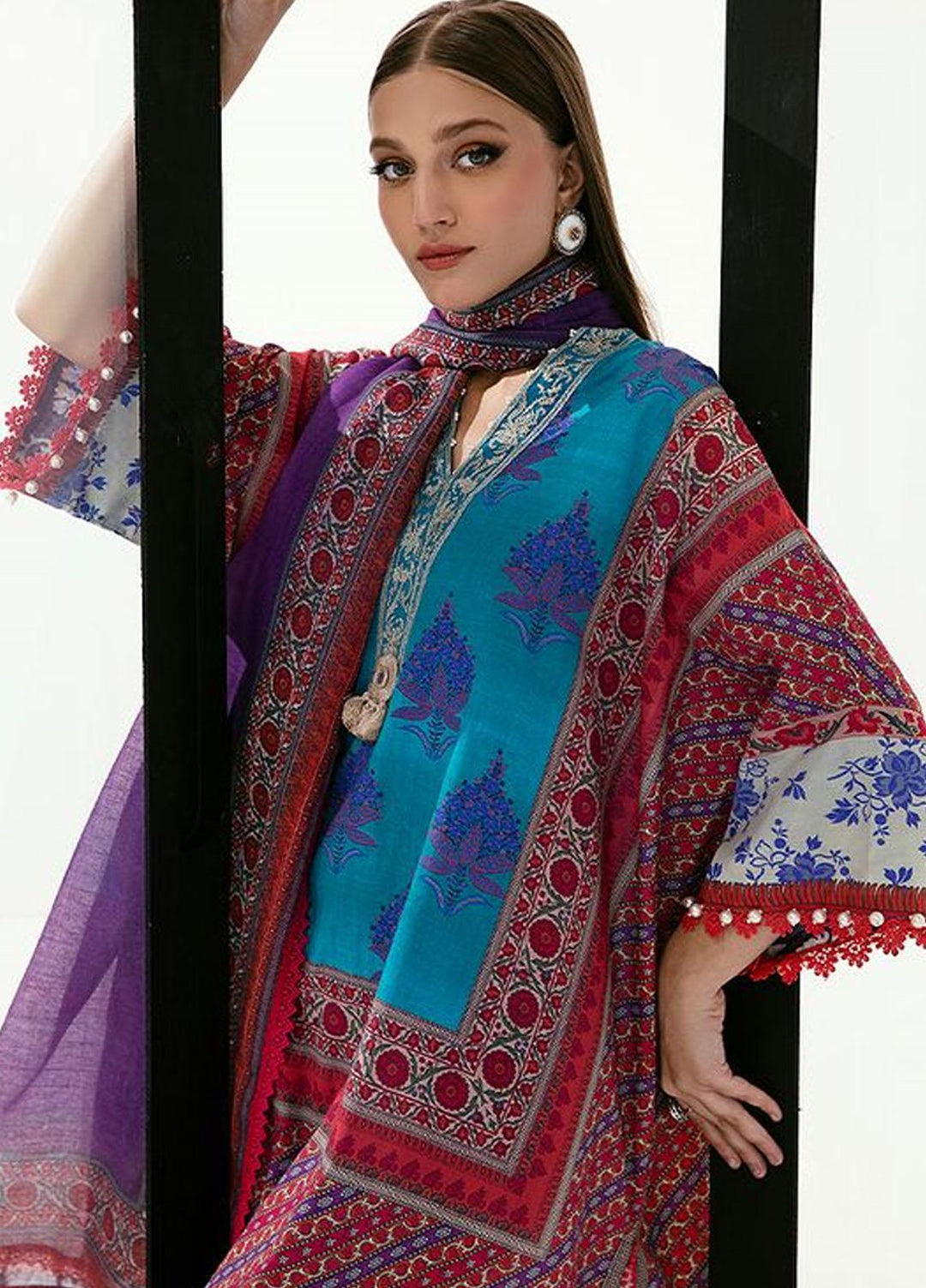 MAHAY by Sana Safinaz Embroidered Lawn Suits Unstitched 3 Piece SS23MH D-12B - Summer Collection