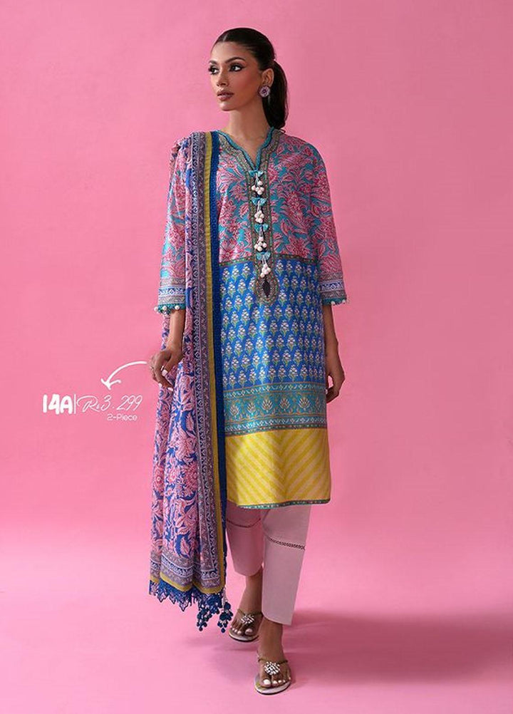 MAHAY by Sana Safinaz Printed Lawn Suits Unstitched 2 Piece SS23MH D-14A - Summer Collection
