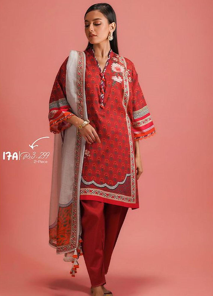 MAHAY by Sana Safinaz Embroidered Lawn Suits Unstitched 2 Piece SS23MH D-17A - Summer Collection