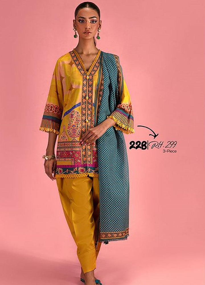 MAHAY by Sana Safinaz Printed Lawn Suits Unstitched 3 Piece SS23MH D-22B - Summer Collection