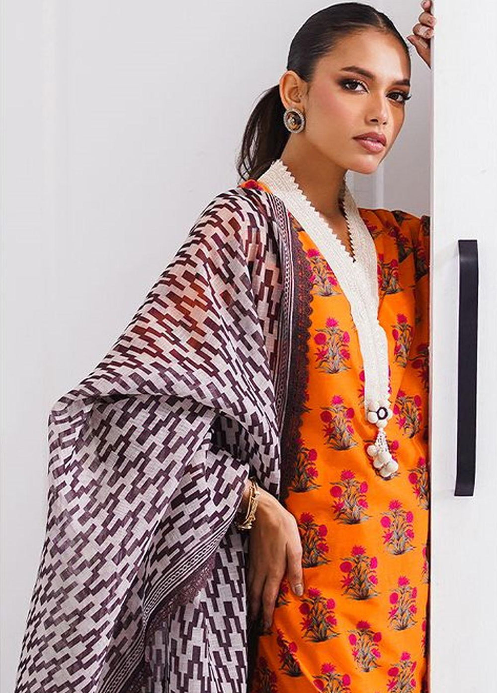 MAHAY by Sana Safinaz Embroidered Lawn Suits Unstitched 2 Piece SS23MH D-23A - Summer Collection