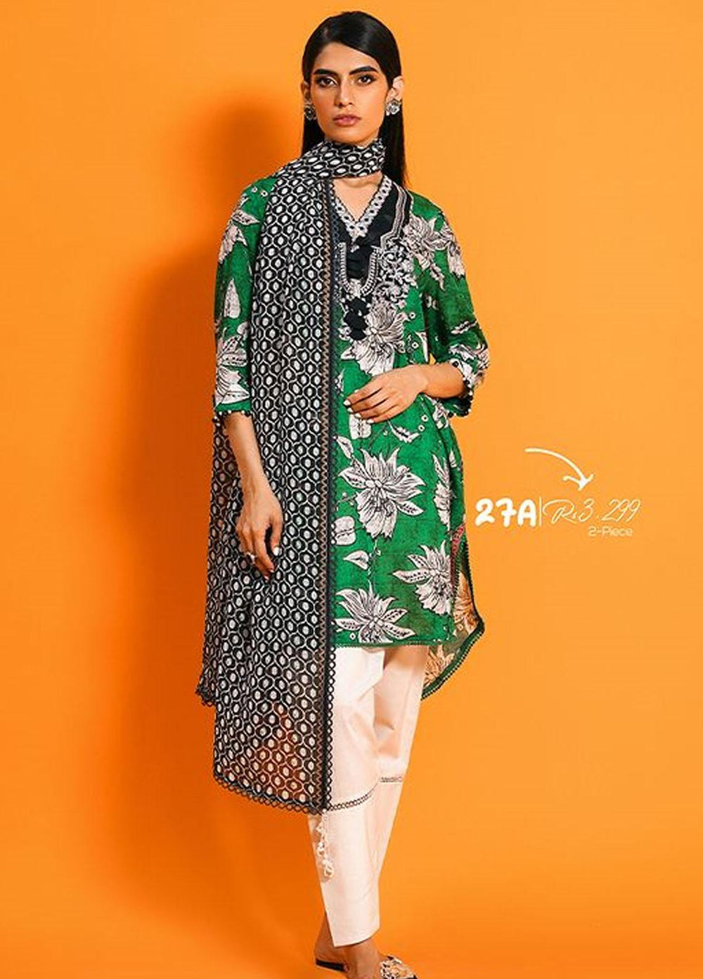 MAHAY by Sana Safinaz Embroidered Lawn Suits Unstitched 2 Piece SS23MH D-27A - Summer Collection