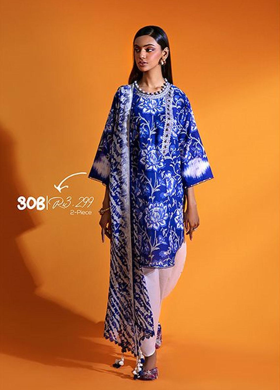 MAHAY by Sana Safinaz Embroidered Lawn Suits Unstitched 2 Piece SS23MH D-30B - Summer Collection