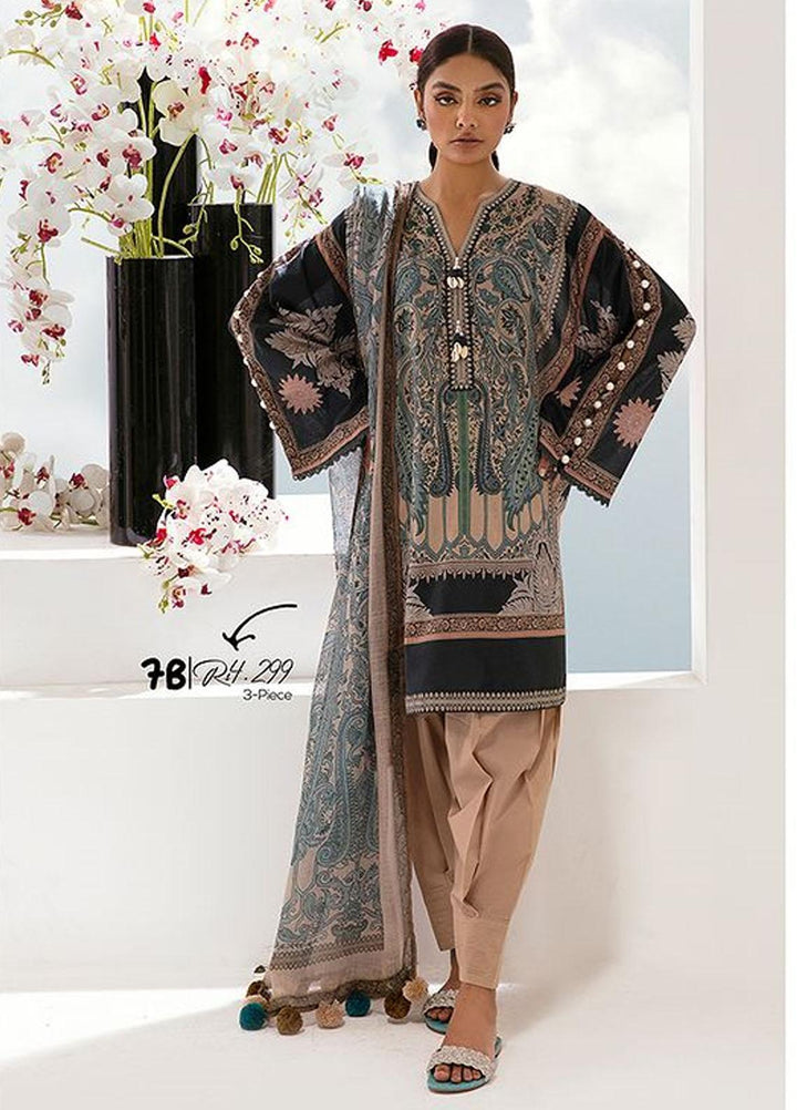 MAHAY by Sana Safinaz Printed Lawn Suits Unstitched 3 Piece SS23MH D-7B - Summer Collection