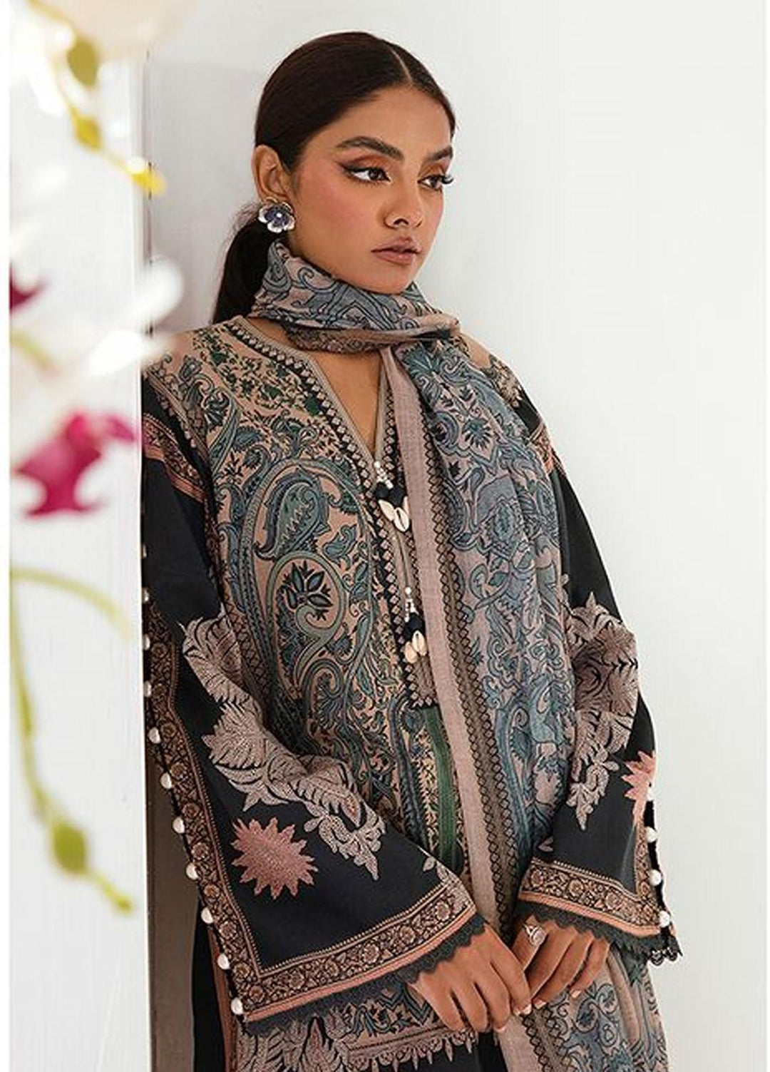 MAHAY by Sana Safinaz Printed Lawn Suits Unstitched 3 Piece SS23MH D-7B - Summer Collection