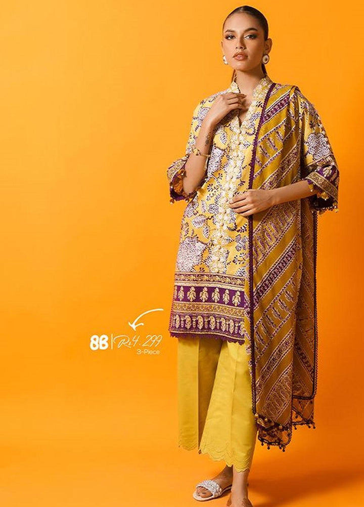 MAHAY by Sana Safinaz Embroidered Lawn Suits Unstitched 3 Piece SS23MH D-8B - Summer Collection