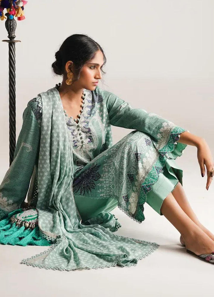 Mahay By Sana Safinaz Embroidered Linen Suits Unstitched 3 Piece SS23MHW 10B - Winter Collection
