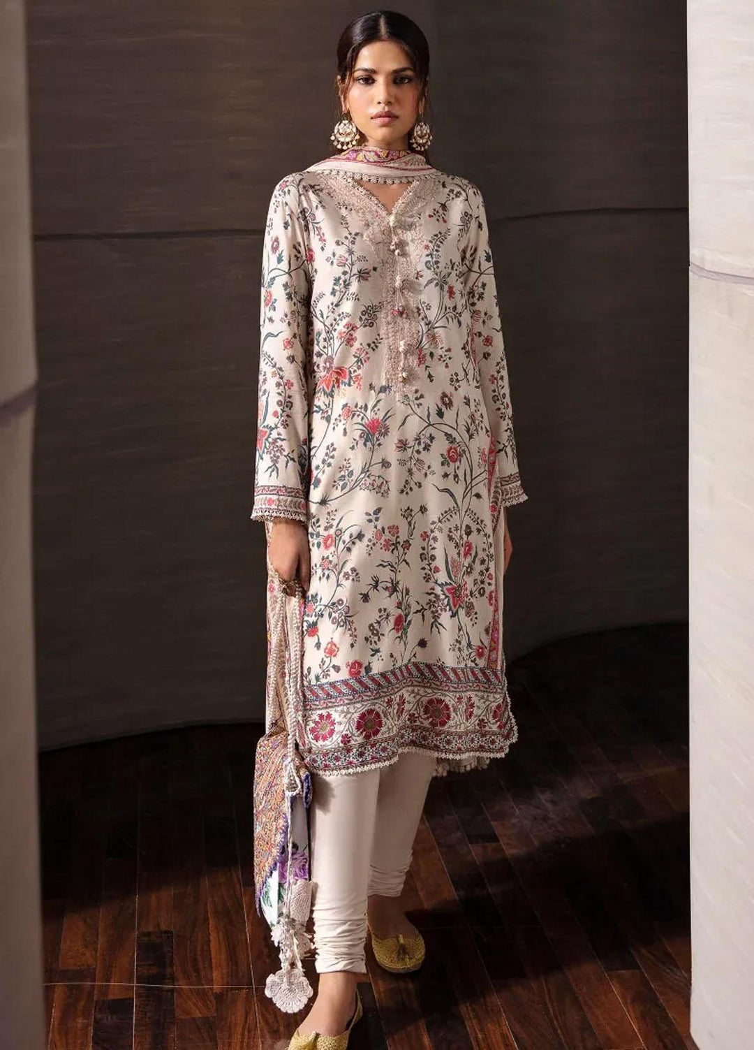 Mahay By Sana Safinaz Embroidered Linen Suits Unstitched 2 Piece SS23MHW 11A - Winter Collection