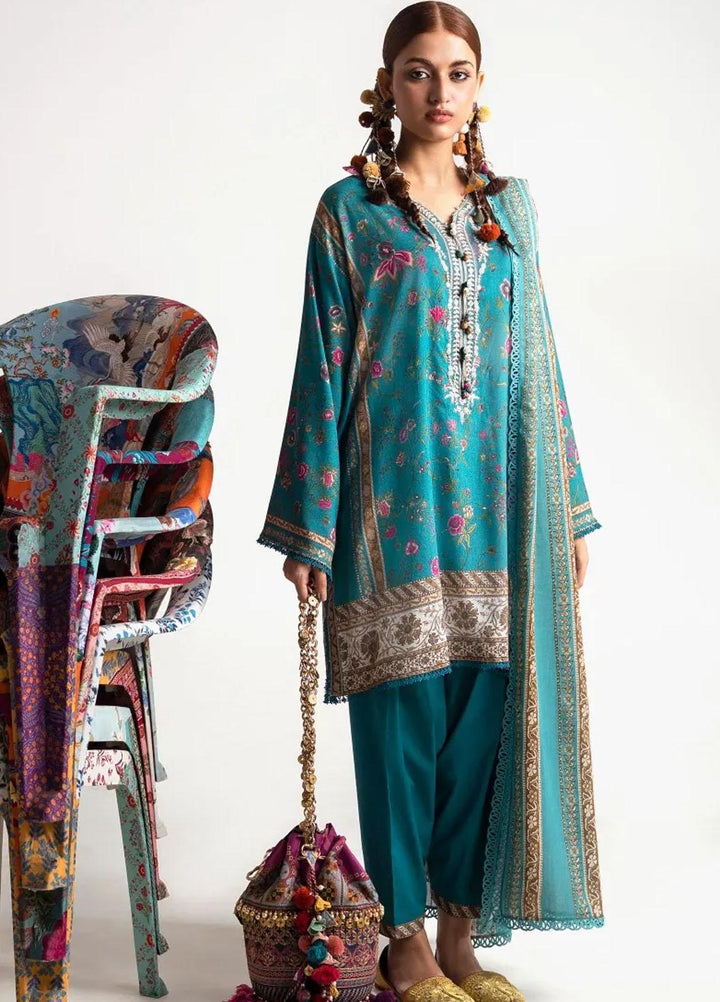 Mahay By Sana Safinaz Embroidered Linen Suits Unstitched 2 Piece SS23MHW 11B - Winter Collection
