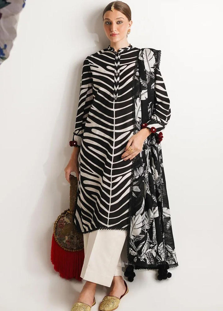 Mahay By Sana Safinaz Printed Slub Suits Unstitched 2 Piece SS23MHW 12A - Winter Collection