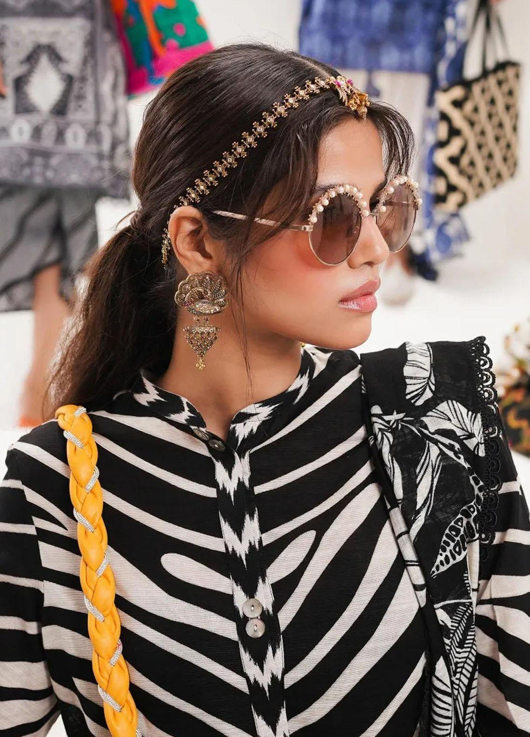 Mahay By Sana Safinaz Printed Slub Suits Unstitched 2 Piece SS23MHW 12A - Winter Collection