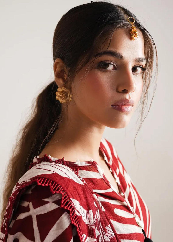 Mahay By Sana Safinaz Printed Slub Suits Unstitched 2 Piece SS23MHW 12B - Winter Collection