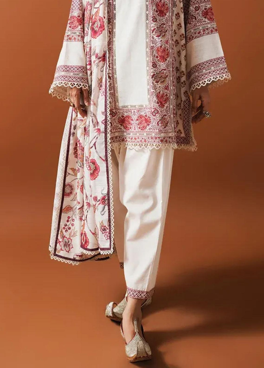 Mahay By Sana Safinaz Embroidered Slub Suits Unstitched 2 Piece SS23MHW 13A - Winter Collection