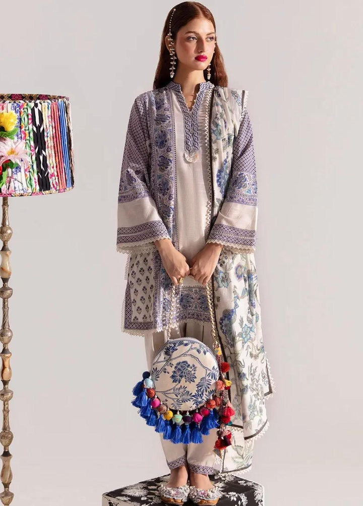 Mahay By Sana Safinaz Embroidered Slub Suits Unstitched 2 Piece SS23MHW 13B - Winter Collection