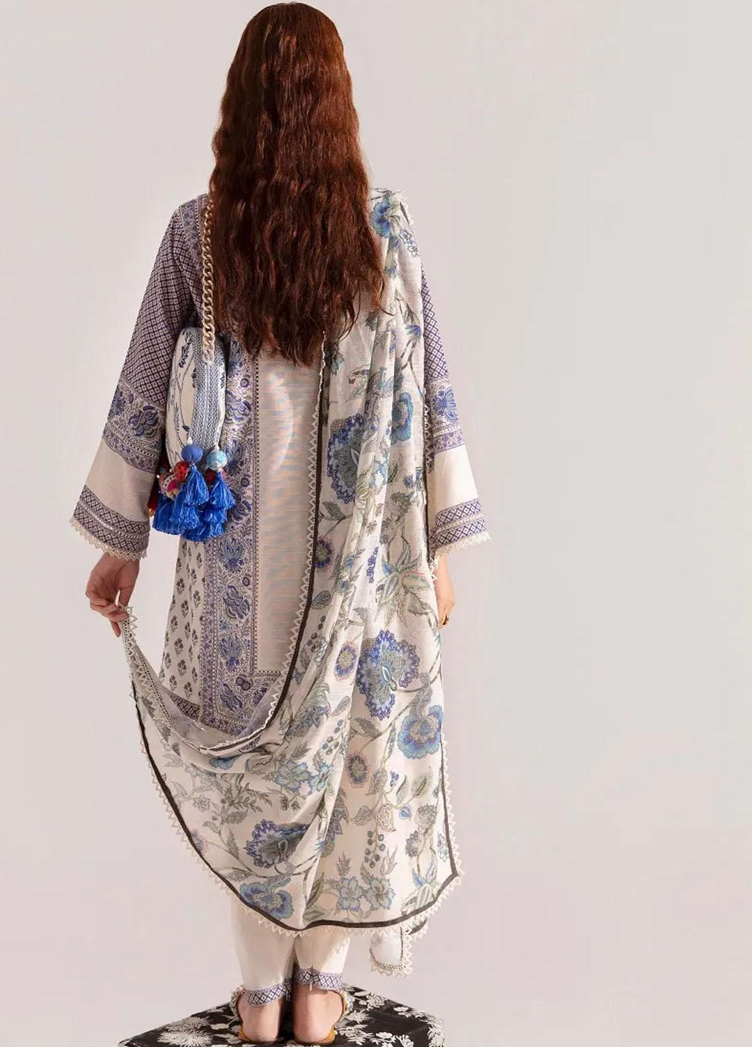 Mahay By Sana Safinaz Embroidered Slub Suits Unstitched 2 Piece SS23MHW 13B - Winter Collection