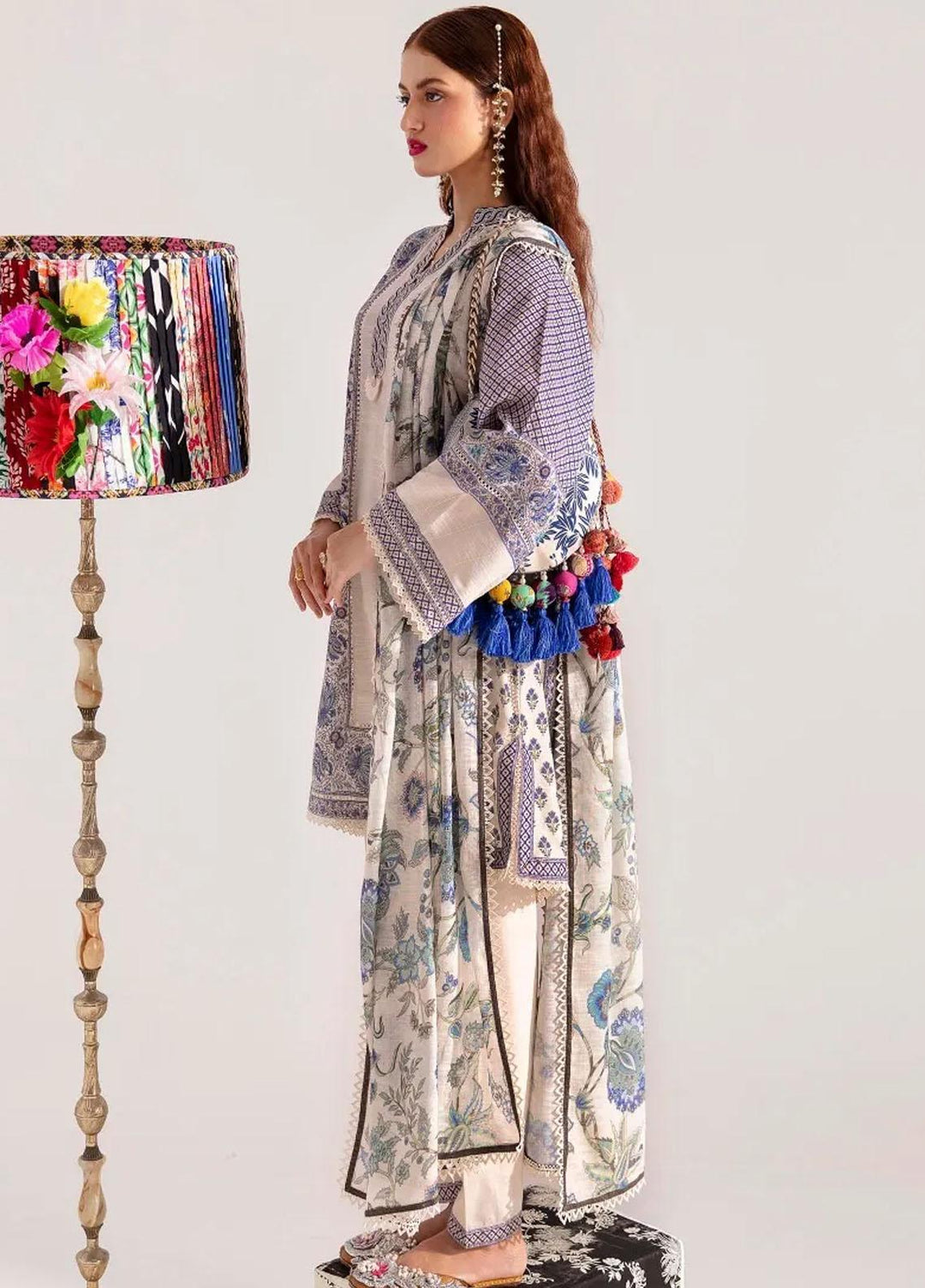 Mahay By Sana Safinaz Embroidered Slub Suits Unstitched 2 Piece SS23MHW 13B - Winter Collection