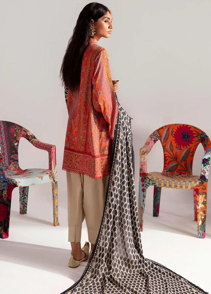 Mahay By Sana Safinaz Embroidered Linen Suits Unstitched 2 Piece SS23MHW 14A - Winter Collection