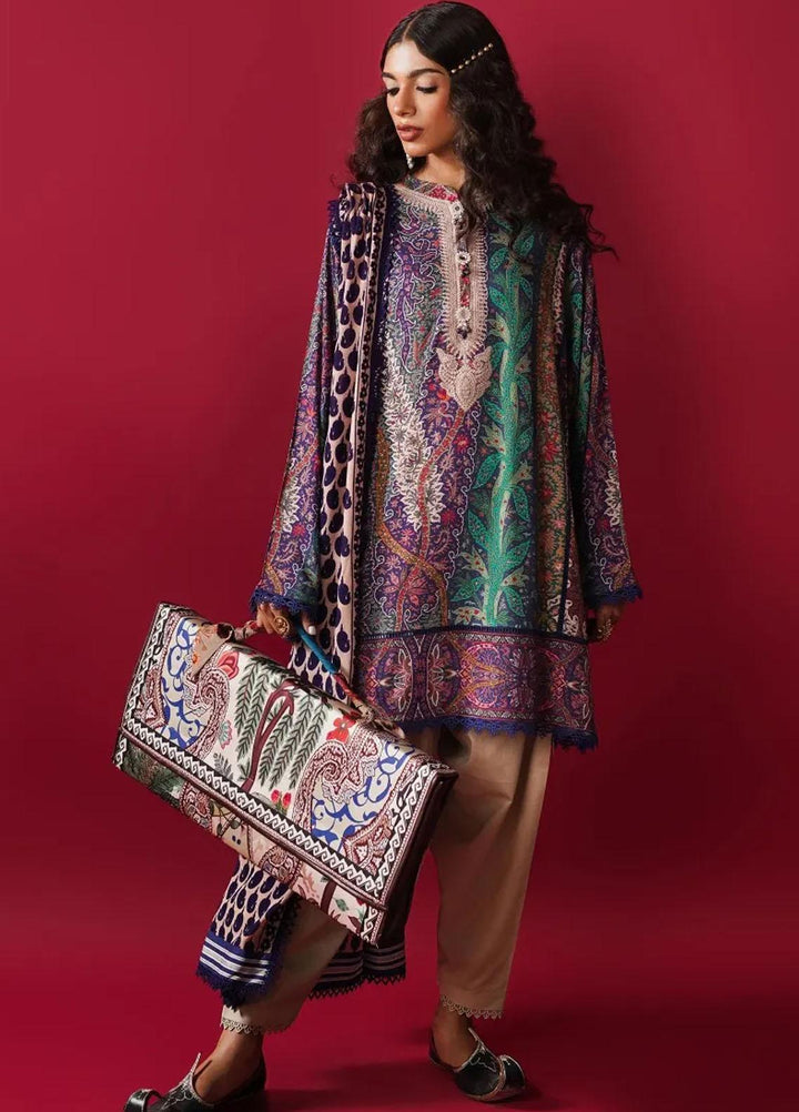 Mahay By Sana Safinaz Embroidered Linen Suits Unstitched 2 Piece SS23MHW 14B - Winter Collection