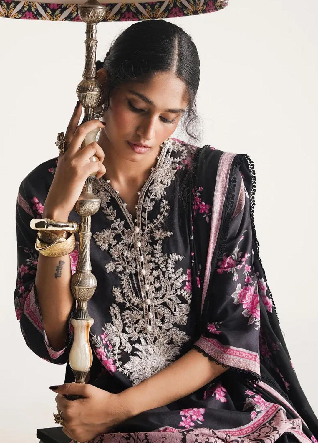 Mahay By Sana Safinaz Embroidered Linen Suits Unstitched 2 Piece SS23MHW 15B - Winter Collection
