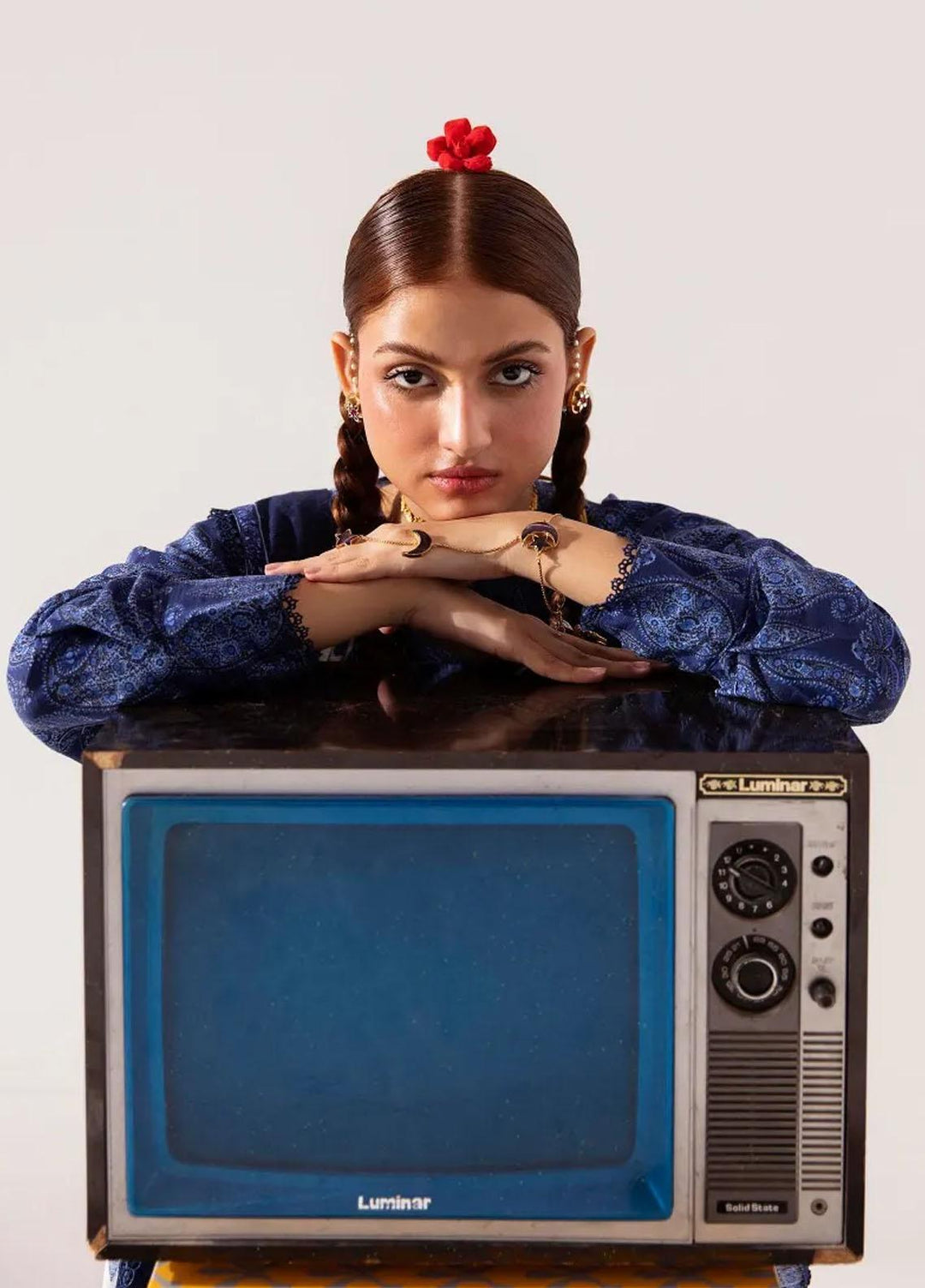 Mahay By Sana Safinaz Printed Slub Suits Unstitched 2 Piece SS23MHW 16B - Winter Collection