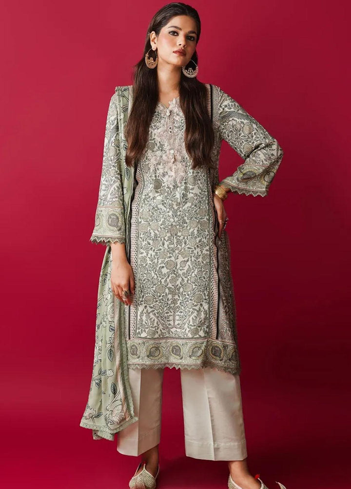Mahay By Sana Safinaz Embroidered Linen Suits Unstitched 2 Piece SS23MHW 17A - Winter Collection