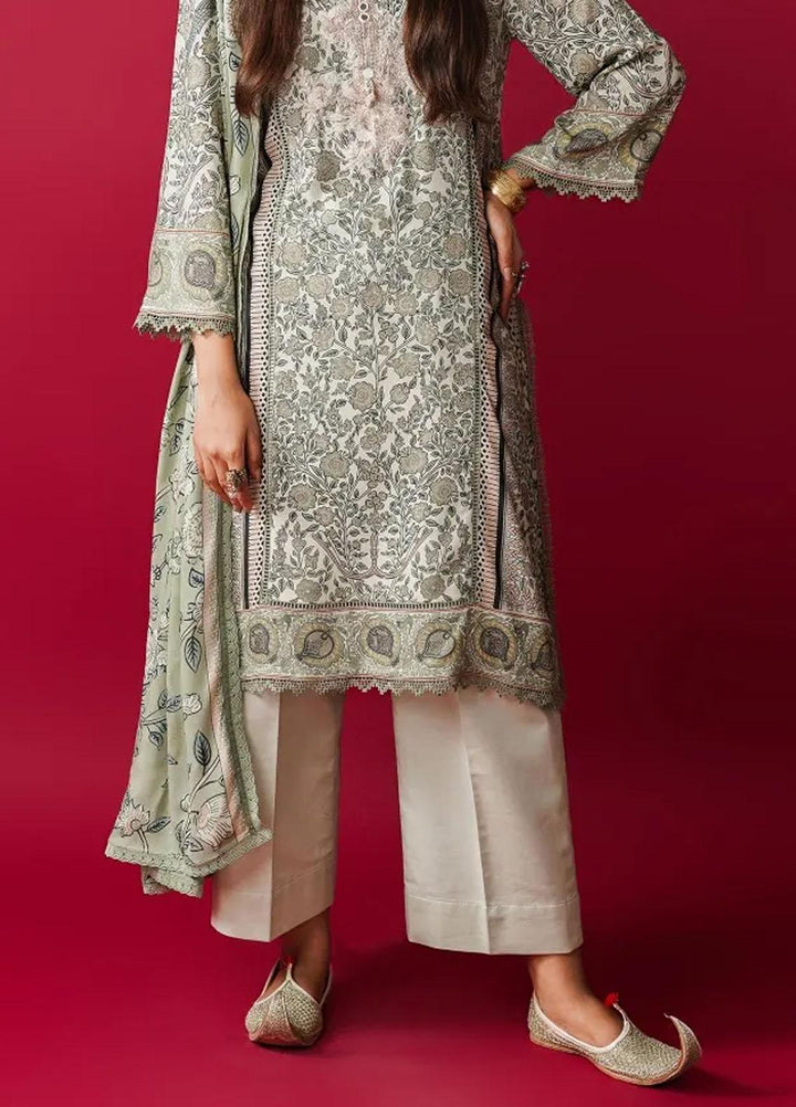Mahay By Sana Safinaz Embroidered Linen Suits Unstitched 2 Piece SS23MHW 17A - Winter Collection