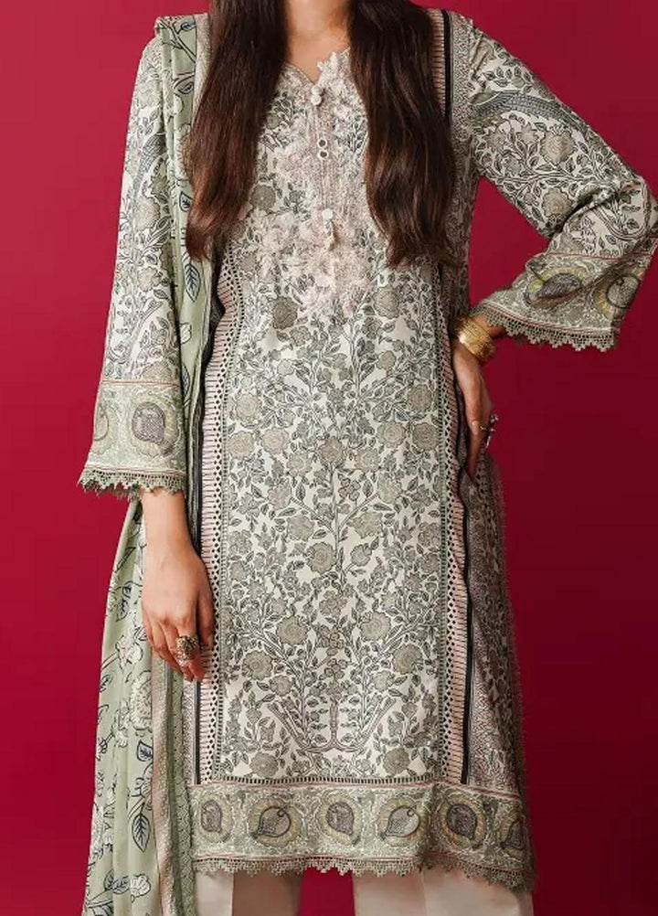 Mahay By Sana Safinaz Embroidered Linen Suits Unstitched 2 Piece SS23MHW 17A - Winter Collection