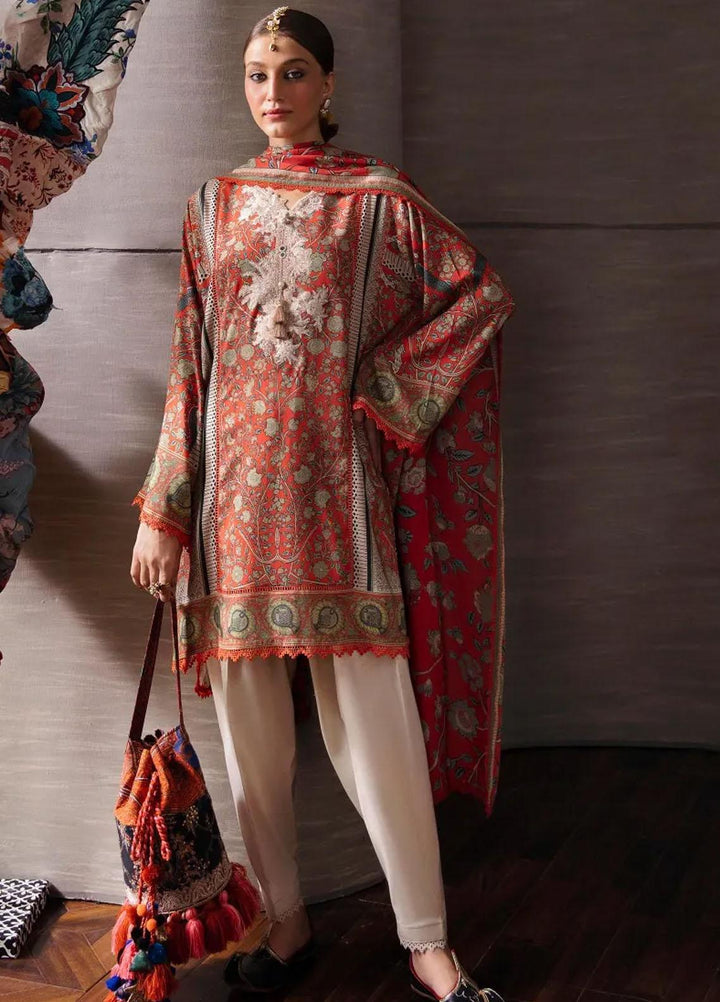 Mahay By Sana Safinaz Embroidered Linen Suits Unstitched 2 Piece SS23MHW 17B - Winter Collection