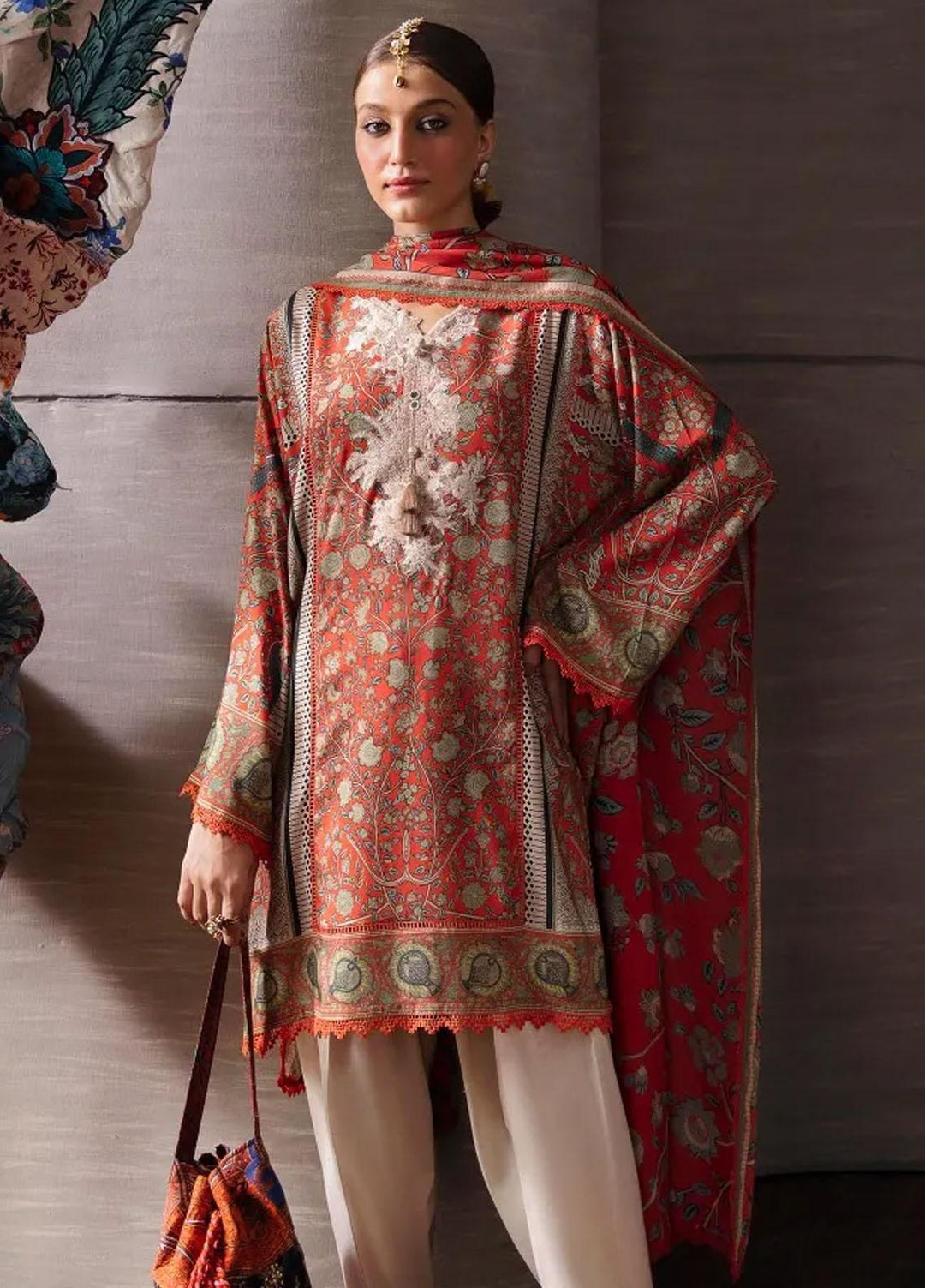 Mahay By Sana Safinaz Embroidered Linen Suits Unstitched 2 Piece SS23MHW 17B - Winter Collection
