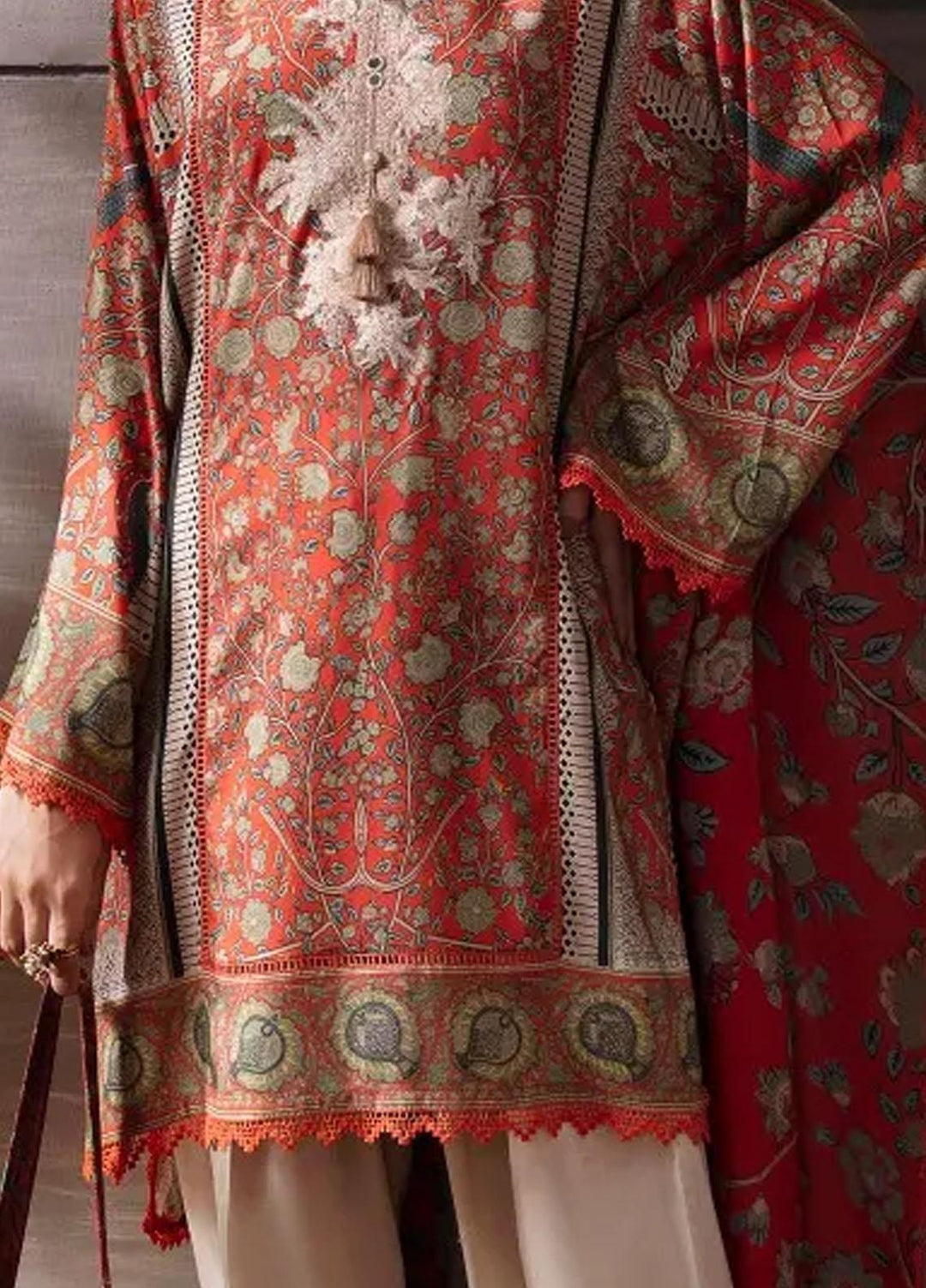 Mahay By Sana Safinaz Embroidered Linen Suits Unstitched 2 Piece SS23MHW 17B - Winter Collection