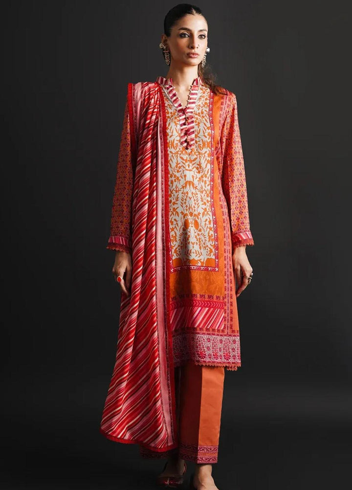 Mahay By Sana Safinaz Embroidered Linen Suits Unstitched 2 Piece SS23MHW 18A - Winter Collection