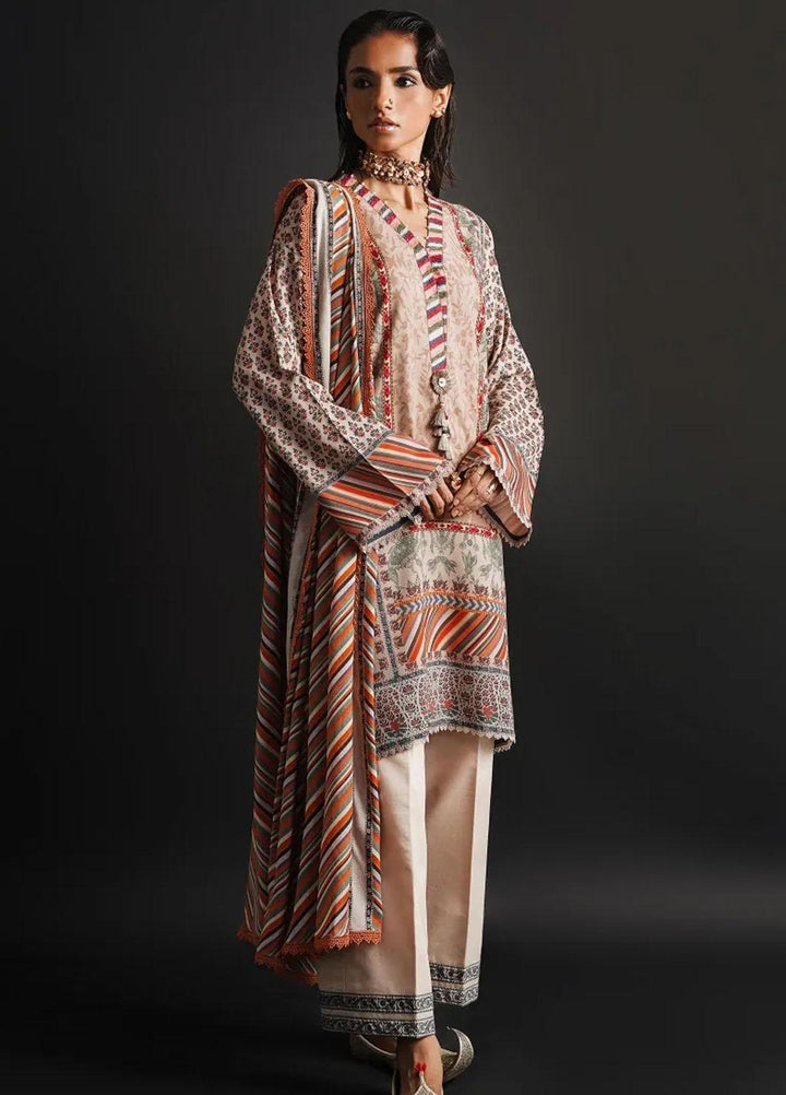 Mahay By Sana Safinaz Embroidered Linen Suits Unstitched 2 Piece SS23MHW 18B - Winter Collection