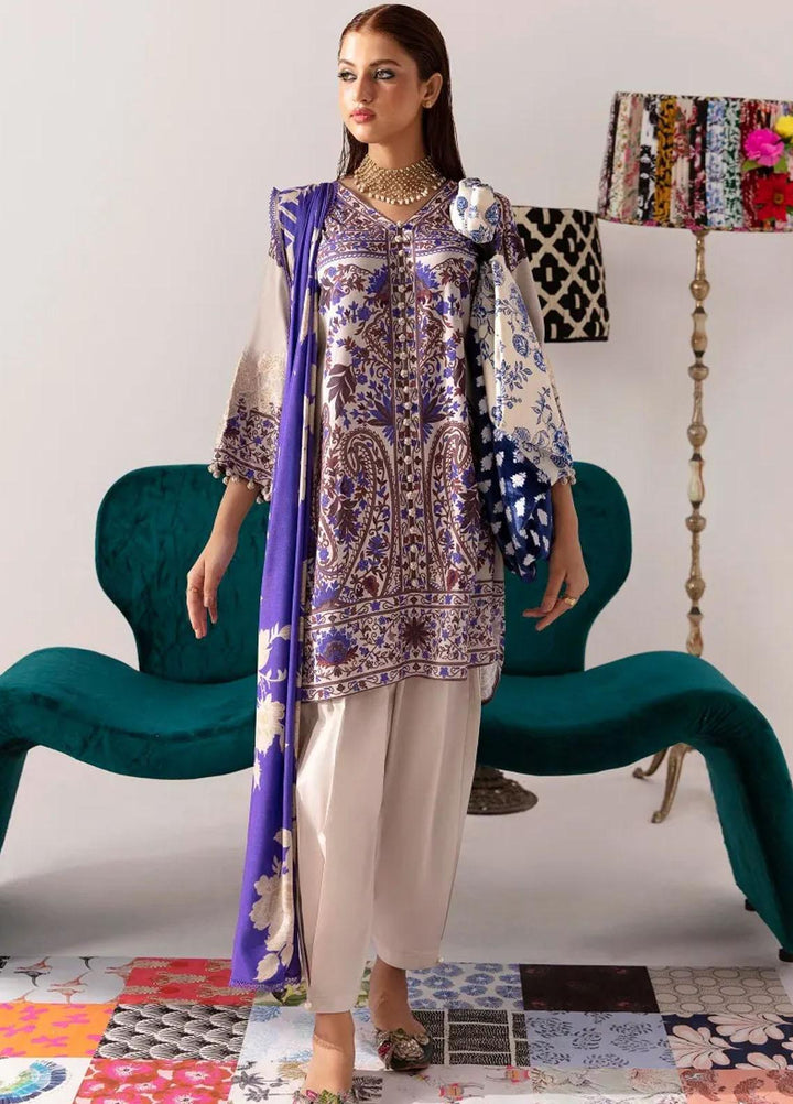 Mahay By Sana Safinaz Embroidered Linen Suits Unstitched 2 Piece SS23MHW 19B - Winter Collection