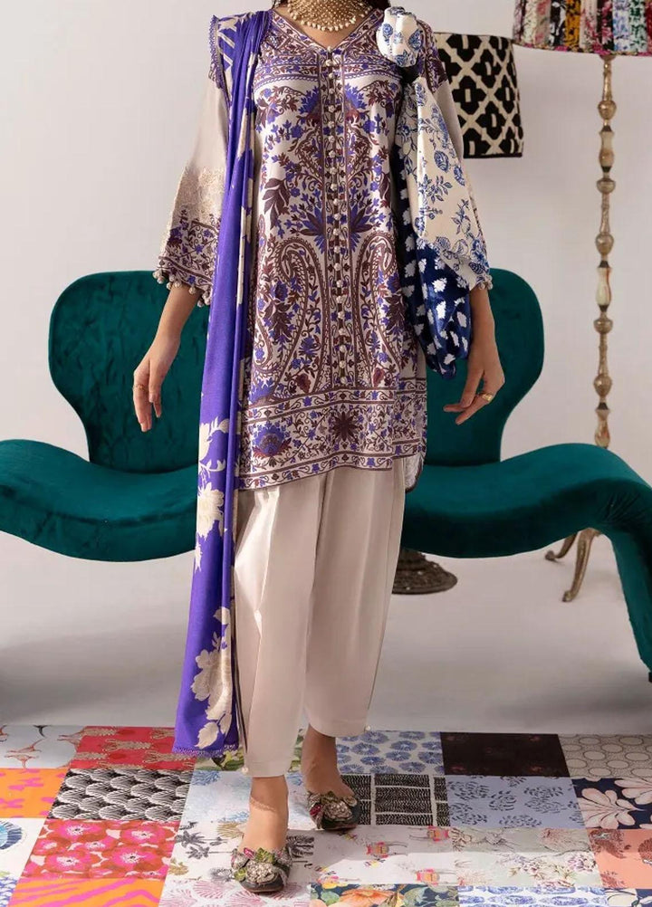 Mahay By Sana Safinaz Embroidered Linen Suits Unstitched 2 Piece SS23MHW 19B - Winter Collection