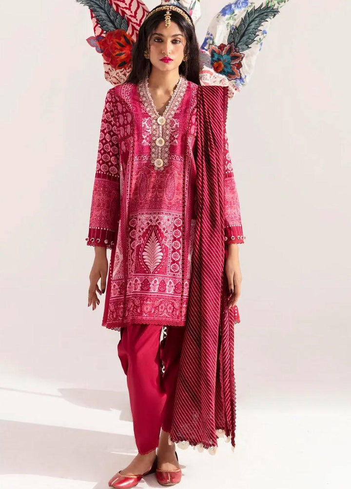 Mahay By Sana Safinaz Embroidered Slub Suits Unstitched 2 Piece SS23MHW 1B - Winter Collection